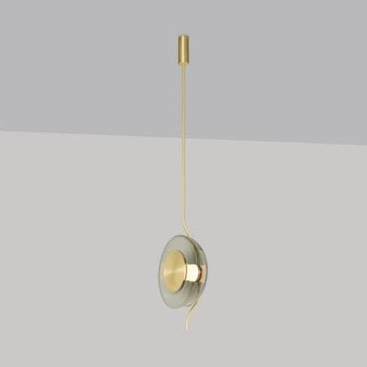 CTO Lighting Pendulum - DALI - B Pendant Light satin brass with smoked glass - Araco Interiors