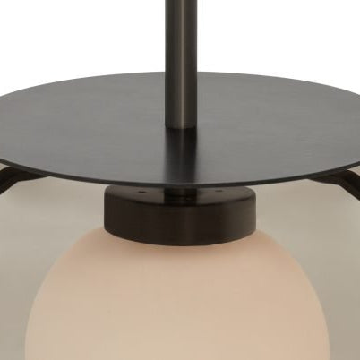 CTO Lighting Petra - Large - DALI - A Pendant Light bronze with smoked outer glass and matt opal inner glass - Araco Interiors