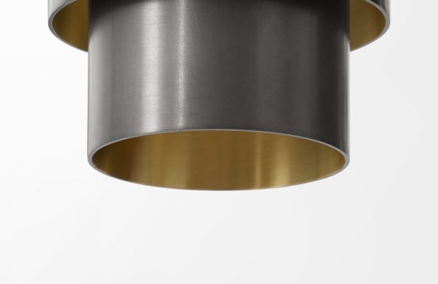 CTO Lighting Ring - DALI - A Pendant Light bronze with satin brass detail - Araco Interiors