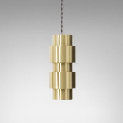 CTO Lighting Ring Pendant Light satin brass with satin brass detail - Araco Interiors