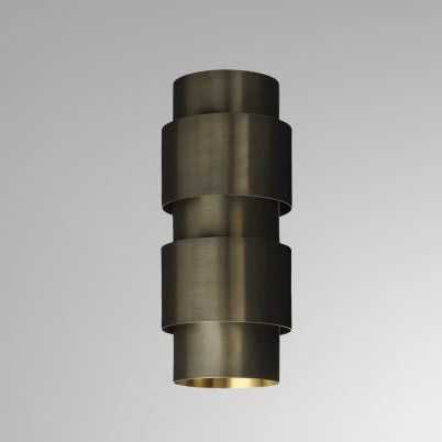 CTO Lighting Ring - Short - DALI - A Wall Light bronze with satin brass detail - Araco Interiors