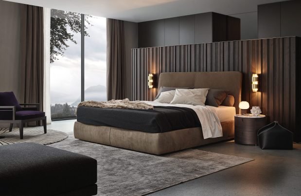 CTO Lighting Ring - Short Wall Light satin nickel with satin nickel detail - Araco Interiors