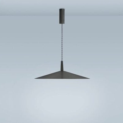 CTO Lighting Tinto - Medium - Flex - DALI - B Pendant Light bronze shade and black silk braided flex - Araco Interiors