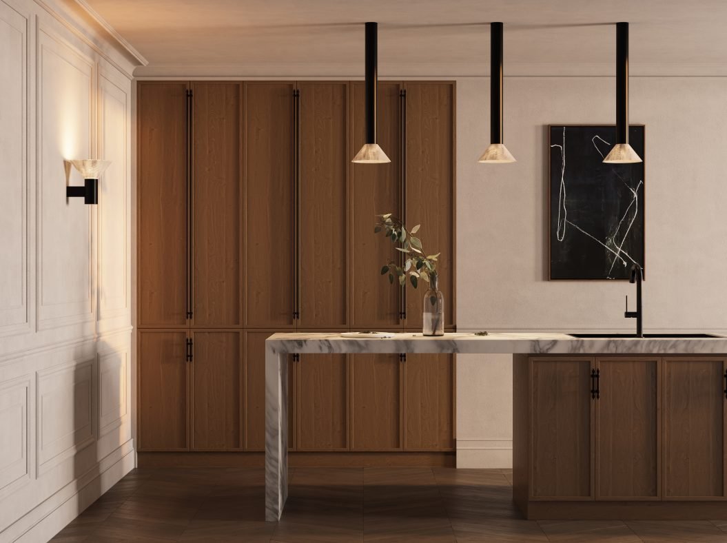 CTO Lighting Torres Tall - Flush Mounted - DALI - A Pendant Light antique bronze - Araco Interiors