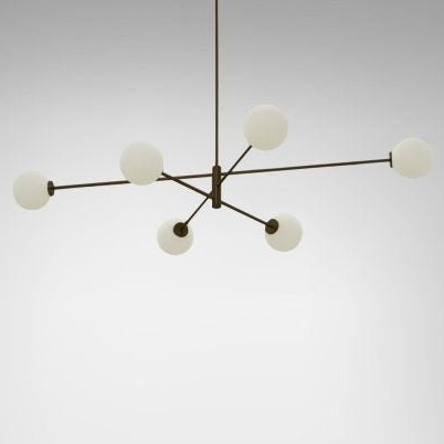 CTO Lighting Trevi Large - DALI - A Pendant Light bronze with matt opal glass - Araco Interiors