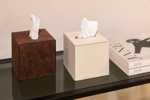 Dome Deco ANA Tissue Box Cream - Araco Interiors
