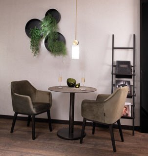 Dome Deco BARI ROUND Dining Table Cream - Araco Interiors