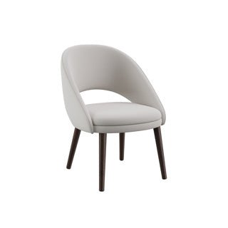 Dome Deco BEND low Dining Chair Giant fabric White - Araco Interiors