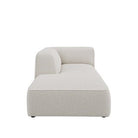 Dome Deco CALI chaise longue left Sofa Malibu fabric Cream - Araco Interiors