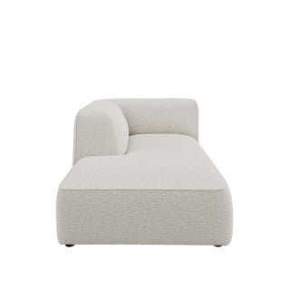 Dome Deco CALI chaise longue left Sofa Malibu fabric Cream - Araco Interiors