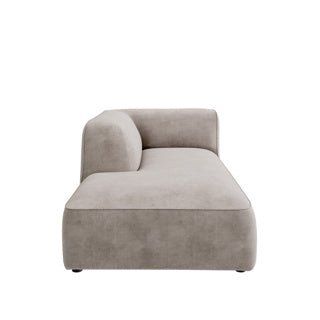 Dome Deco CALI chaise longue left Sofa Paris fabric Mouse - Araco Interiors