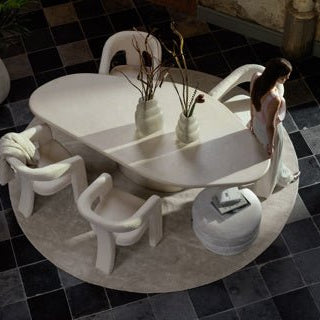 Dome Deco DELPHI Dining Table Chalk Pearl - Araco Interiors