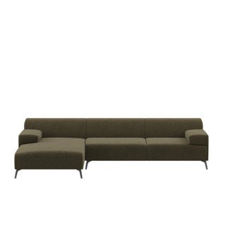 Dome Deco LUGANO corner sofa L Sofa Giant fabric Green - Araco Interiors