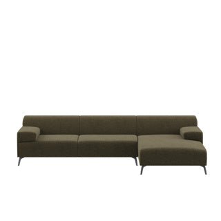 Dome Deco LUGANO corner sofa R Sofa Giant fabric Green - Araco Interiors