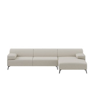 Dome Deco LUGANO corner sofa R Sofa Philo fabric Cream - Araco Interiors