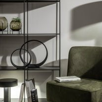 Dome Deco MANIFEST L Shelving Black - Araco Interiors