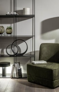 Dome Deco MANIFEST L Shelving Black - Araco Interiors