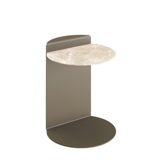 Dome Deco MARION Side Table Diamond Cream ceramic - Araco Interiors
