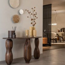 Dome Deco MERIDA Console Table Brown - Araco Interiors