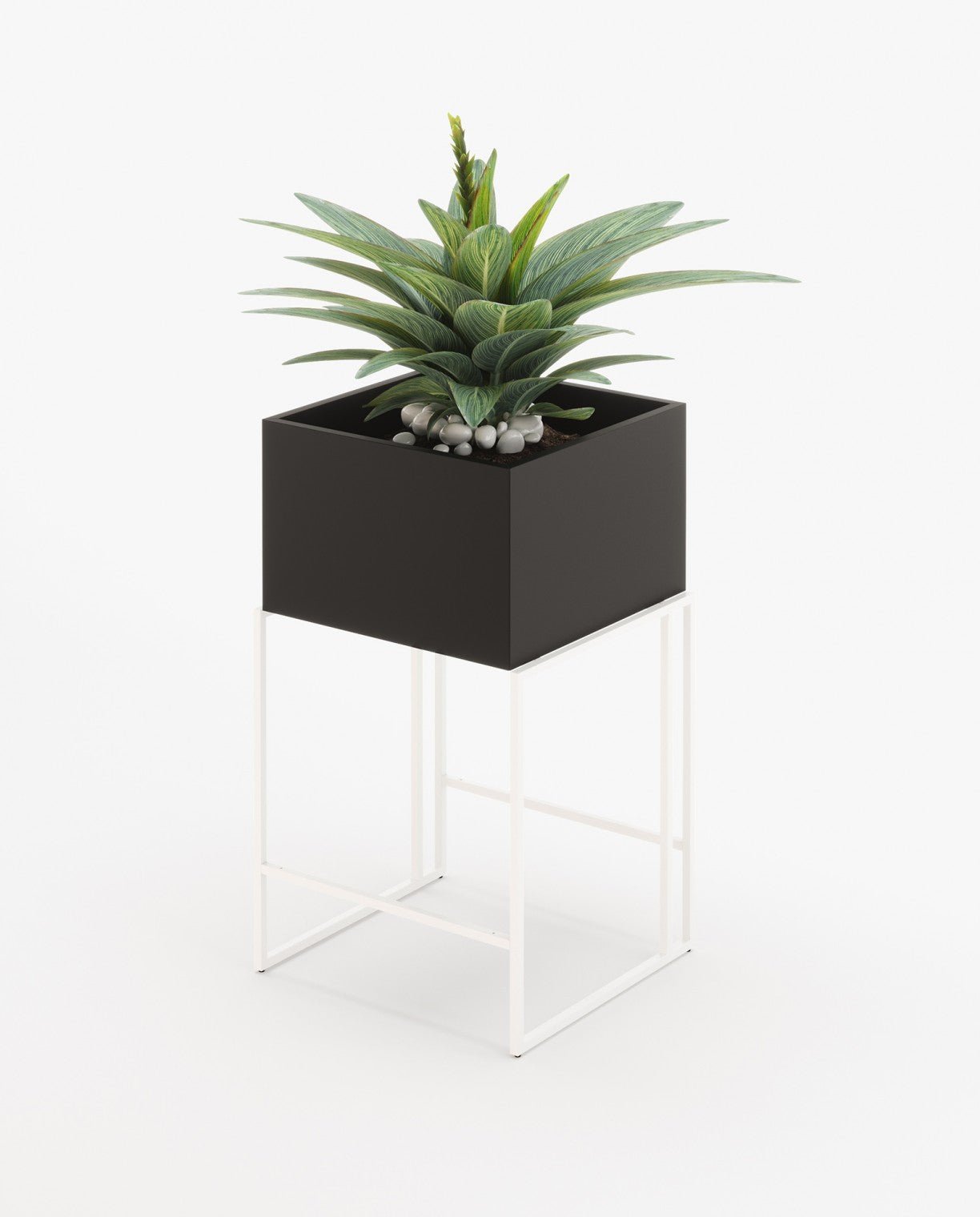 Laskasas ACHILES Planter & Pot Black Lacquer Matte - Araco Interiors