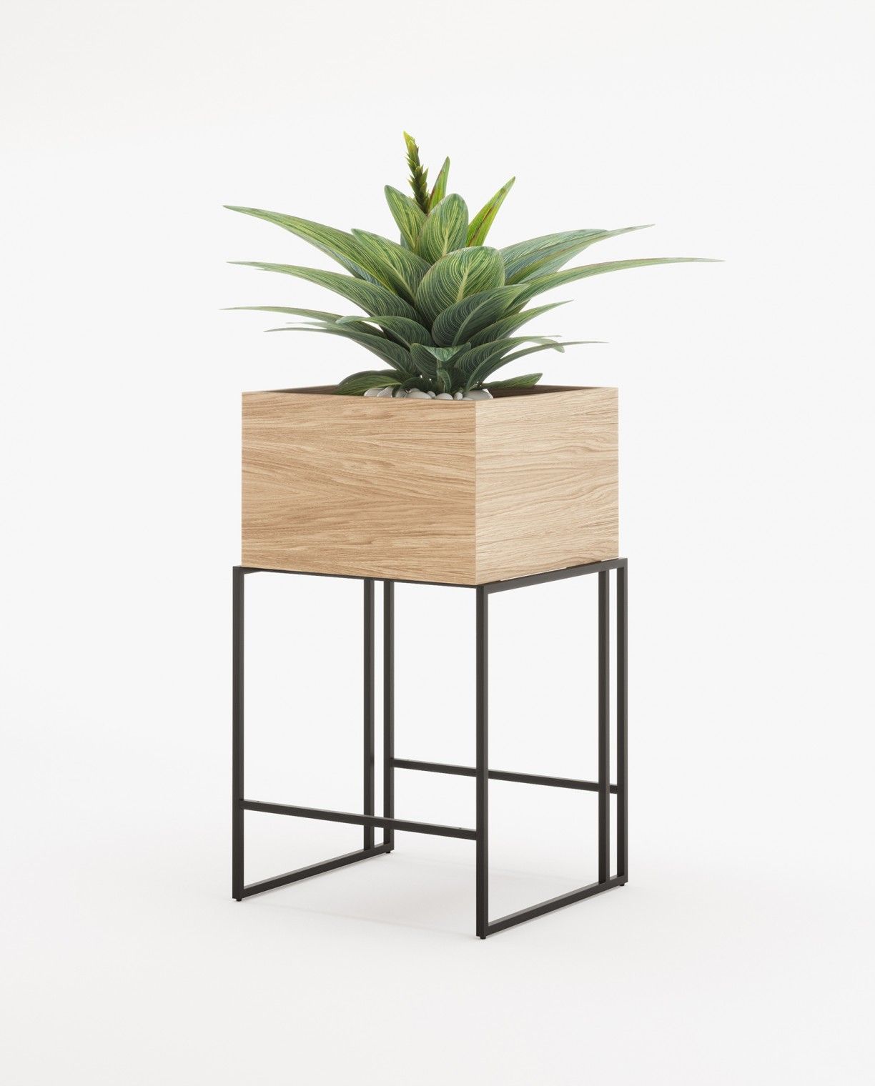 Laskasas ACHILES Planter & Pot Oak Veneer Matte - Araco Interiors