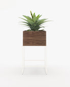 Laskasas ACHILES Planter & Pot Walnut Veneer Matte - Araco Interiors