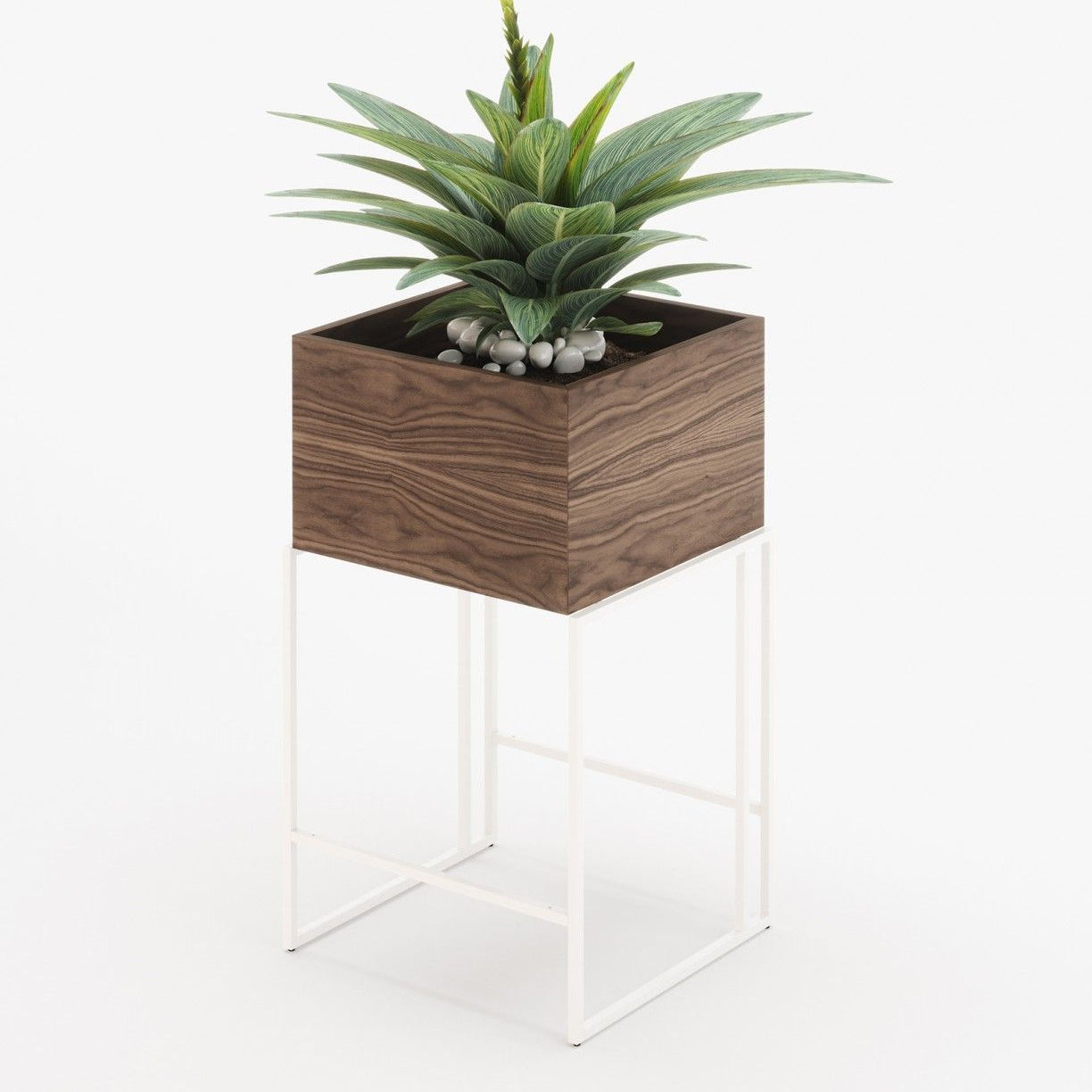 Laskasas ACHILES Planter & Pot Walnut Veneer Matte - Araco Interiors