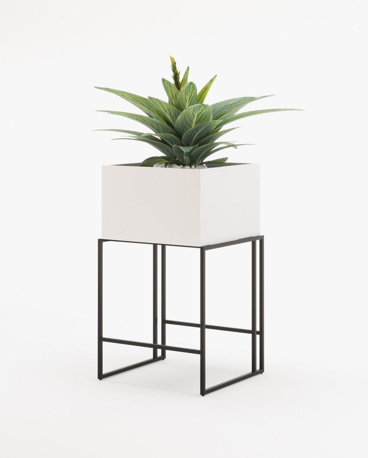 Laskasas ACHILES Planter & Pot White Lacquer Matte - Araco Interiors