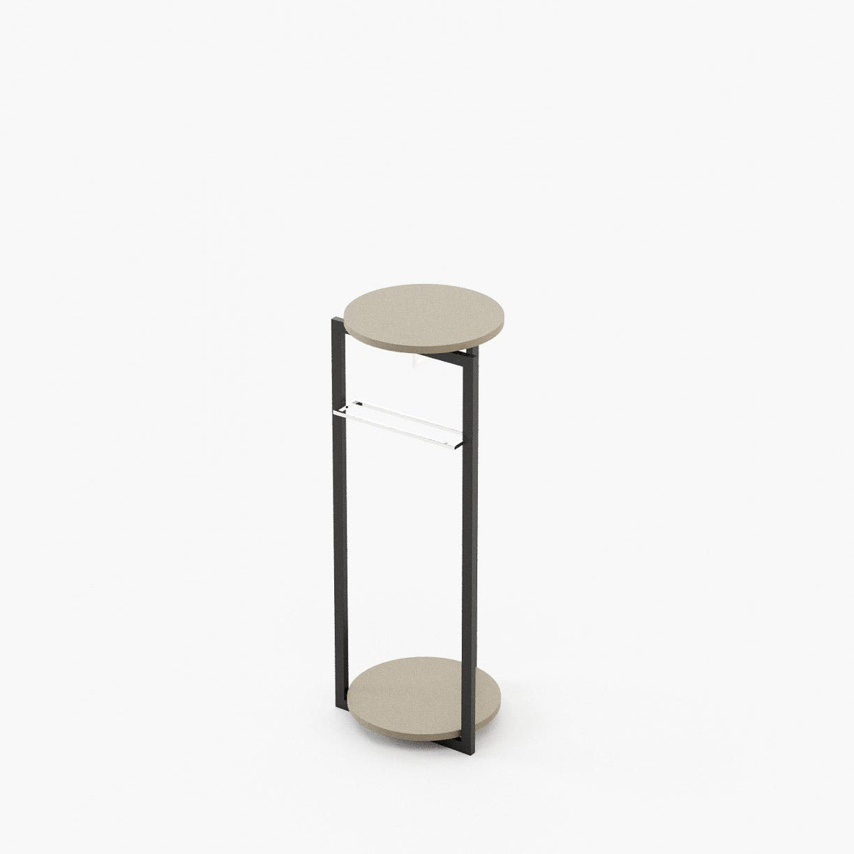 Laskasas AIRON Coat & Umbrella Stand Beige Grey Lacquer Matte - Araco Interiors