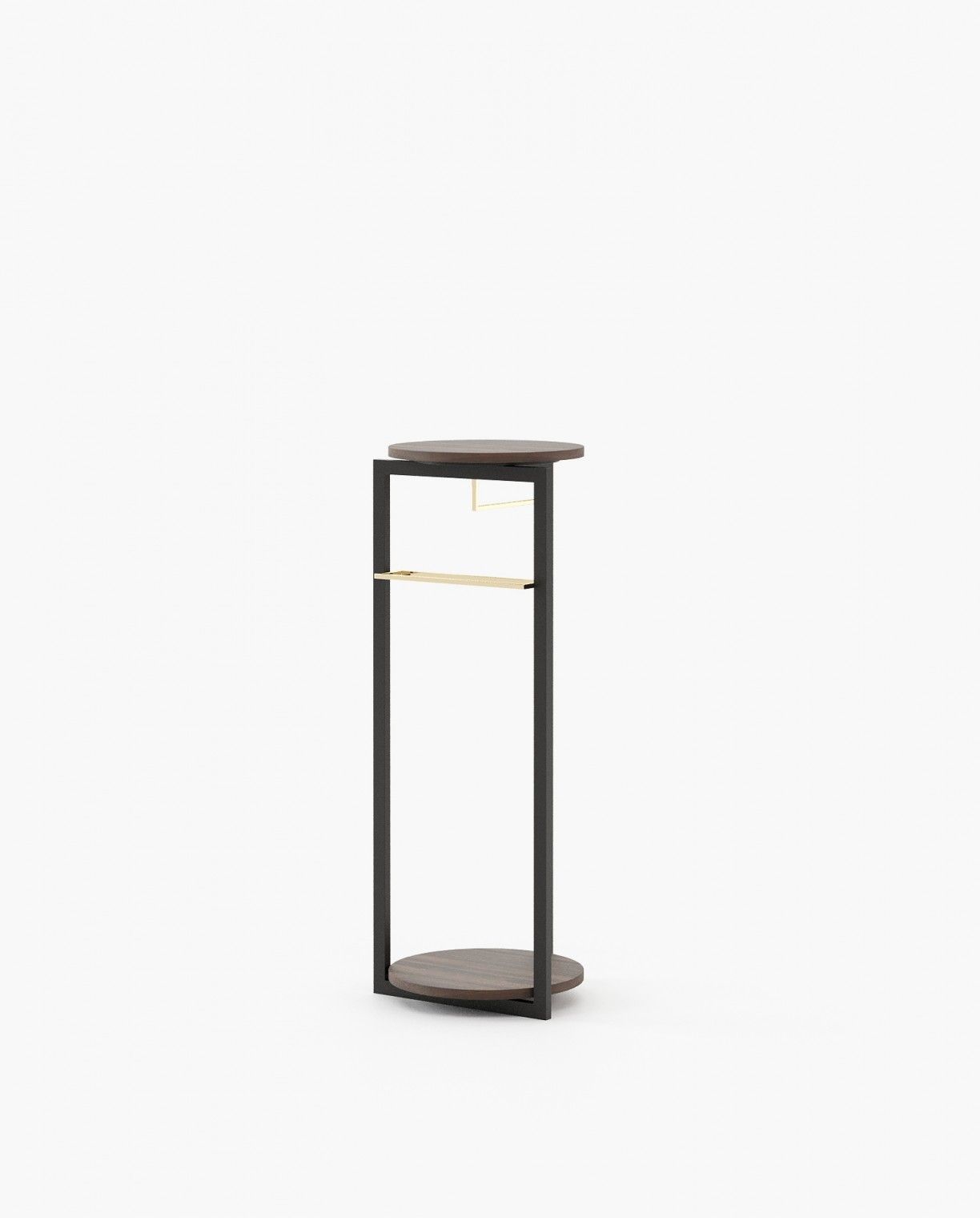 Laskasas AIRON Coat & Umbrella Stand Smoked Eucalyptus Veneer Matte - Araco Interiors