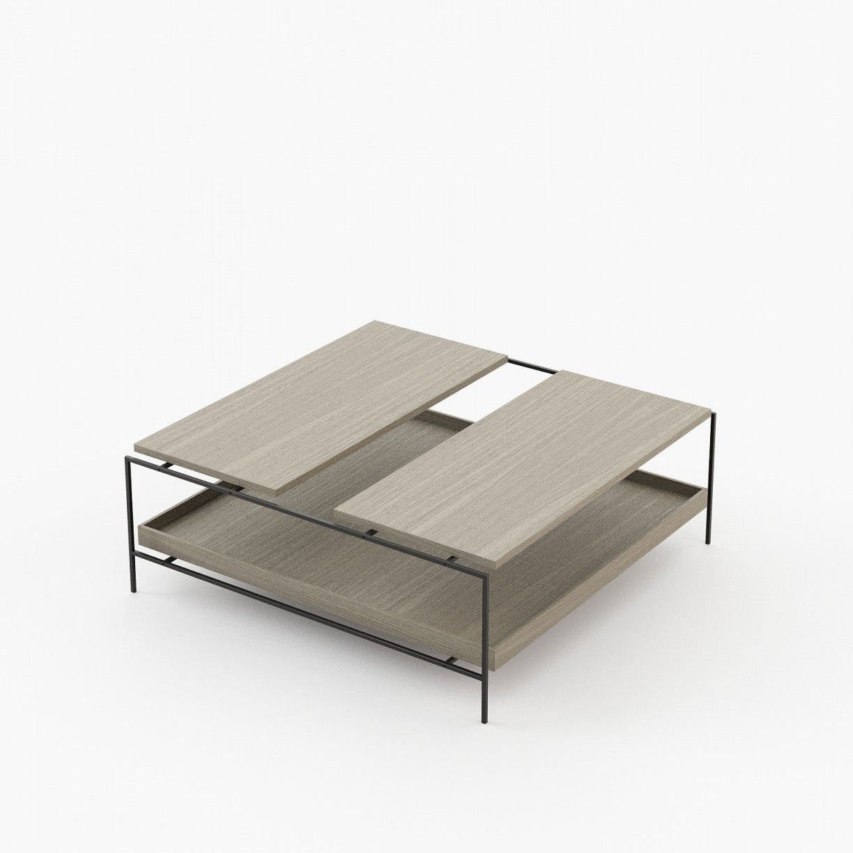 Laskasas ALAIR Coffee Table Aged Oak Veneer Matte - Araco Interiors