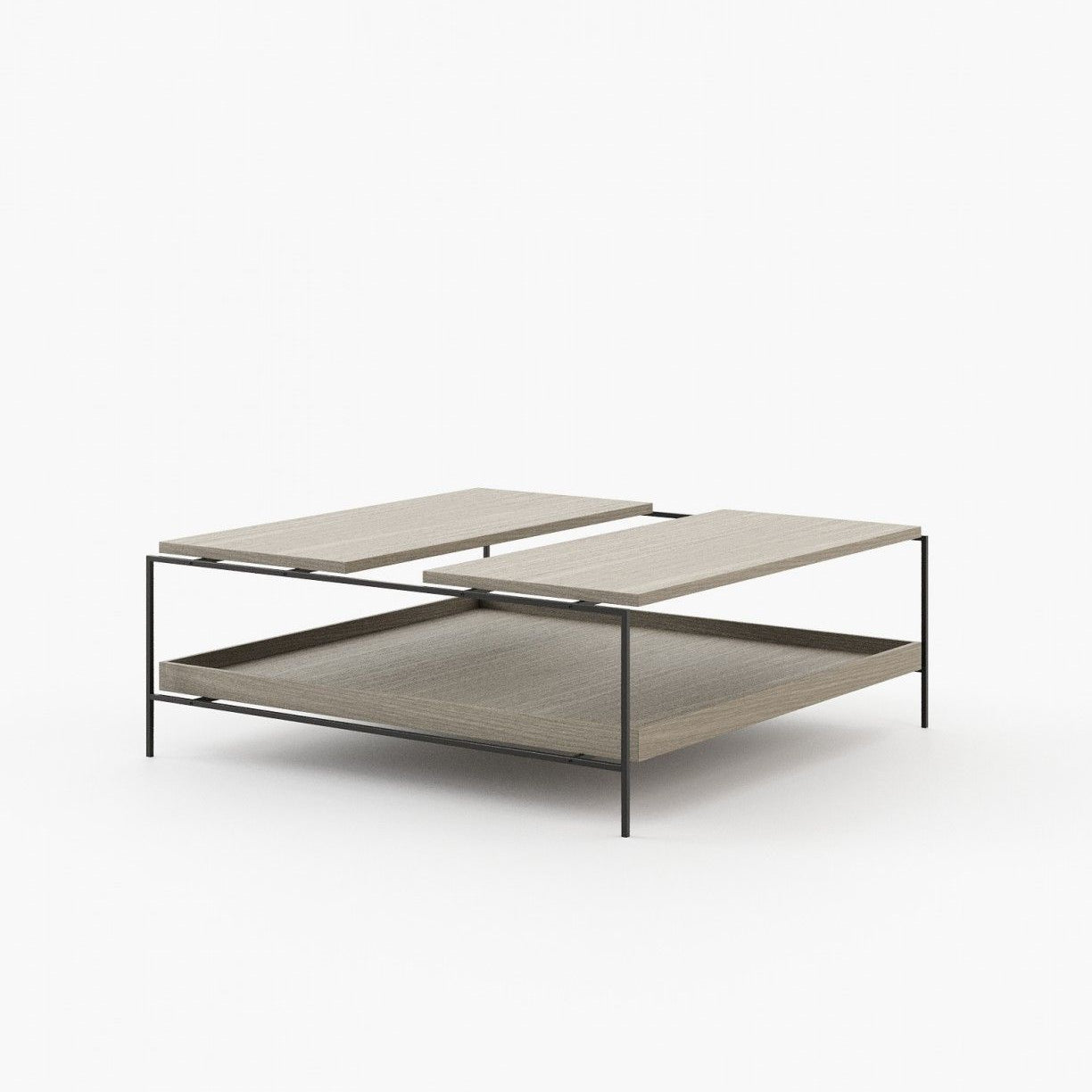 Laskasas ALAIR Coffee Table Aged Oak Veneer Matte - Araco Interiors