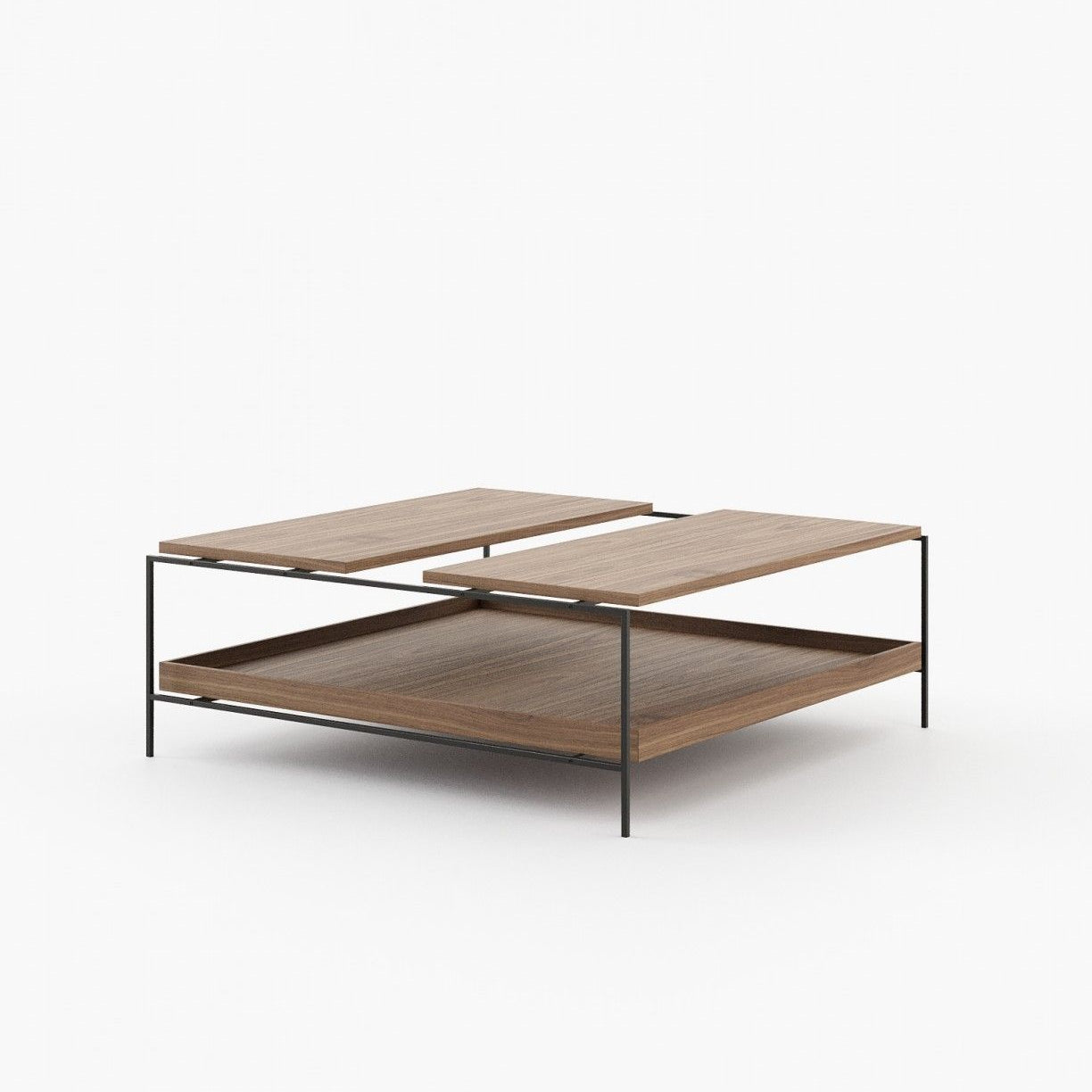 Laskasas ALAIR Coffee Table Walnut Veneer Matte - Araco Interiors