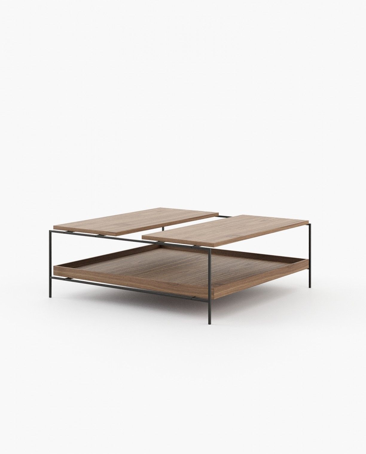 Laskasas ALAIR Coffee Table Walnut Veneer Matte - Araco Interiors