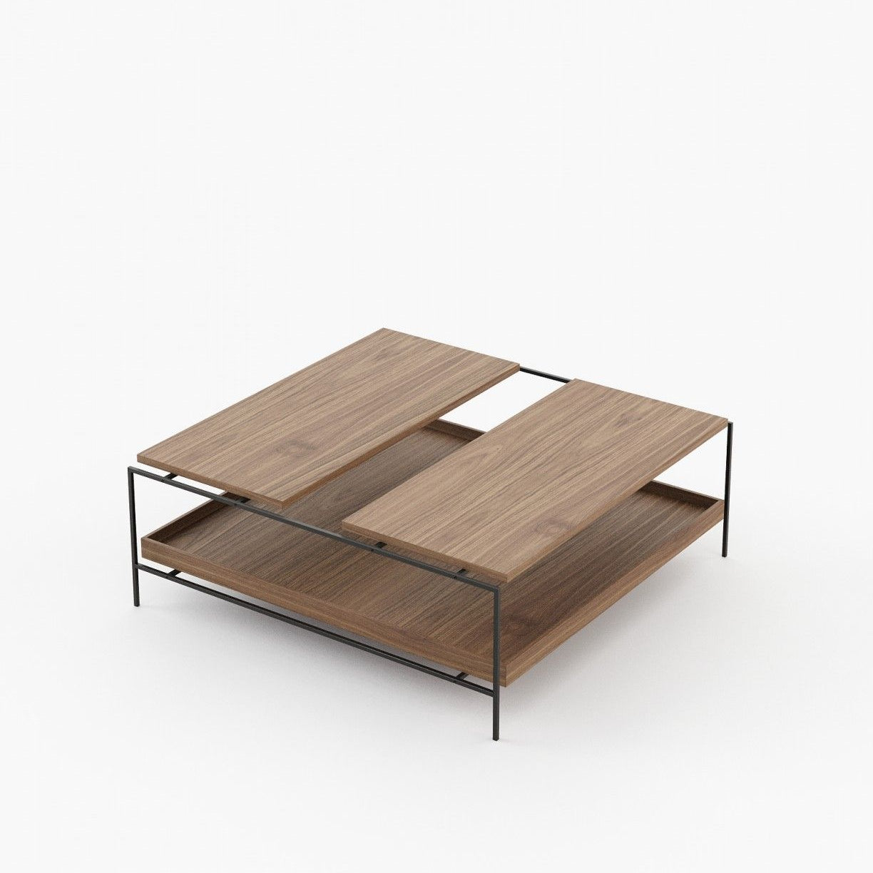 Laskasas ALAIR Coffee Table Walnut Veneer Matte - Araco Interiors