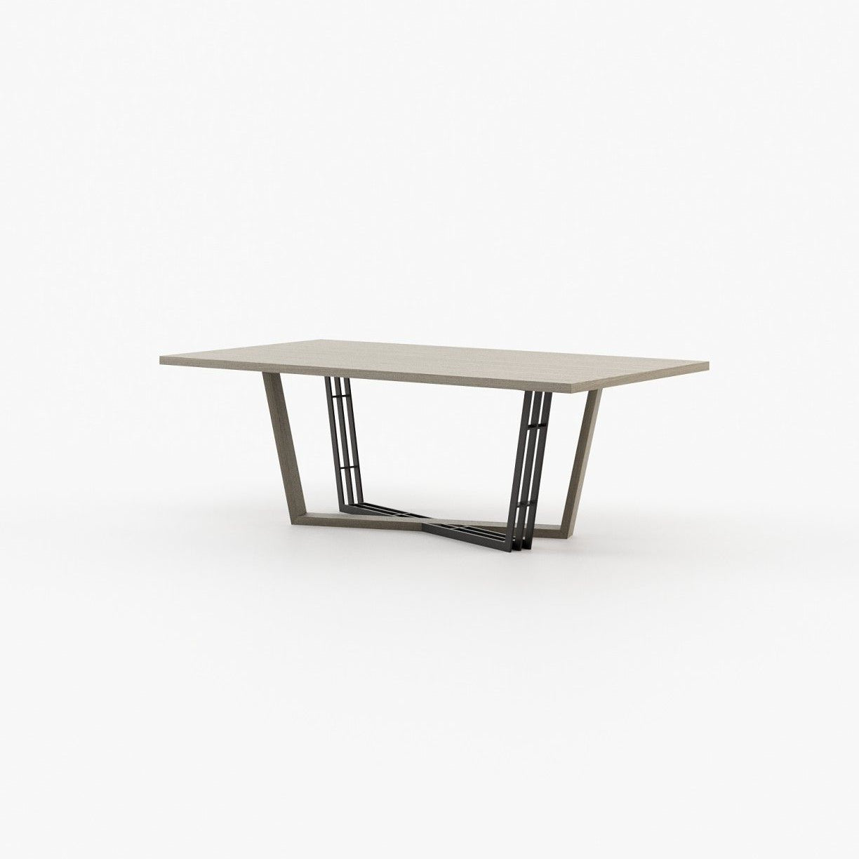 Laskasas ALISON Dining & Bar Table Aged Oak Veneer Matte - Araco Interiors