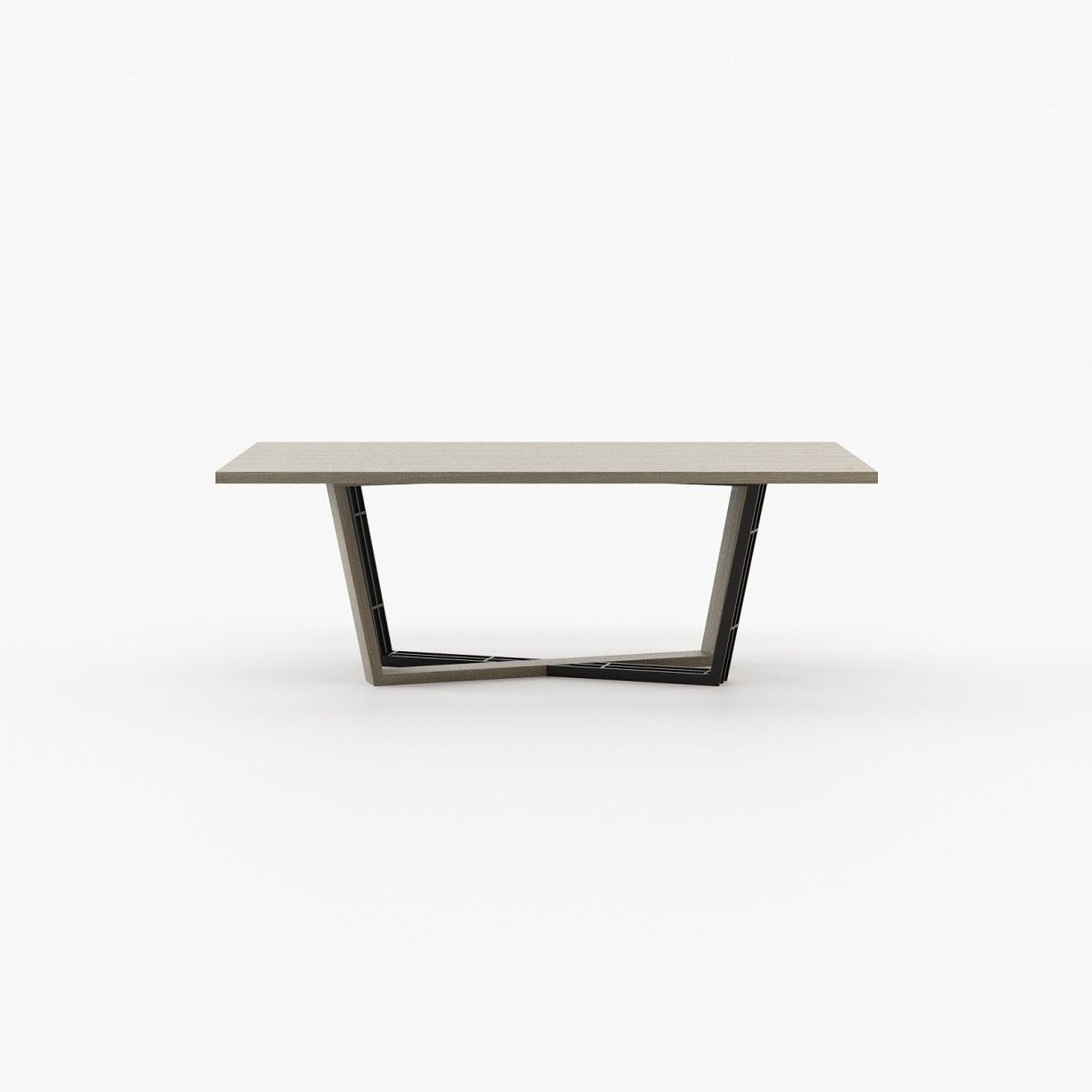 Laskasas ALISON Dining & Bar Table Aged Oak Veneer Matte - Araco Interiors