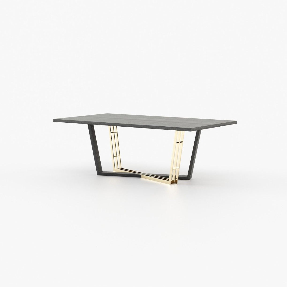 Laskasas ALISON Dining & Bar Table Grey Eucalyptus Veneer Matte - Araco Interiors
