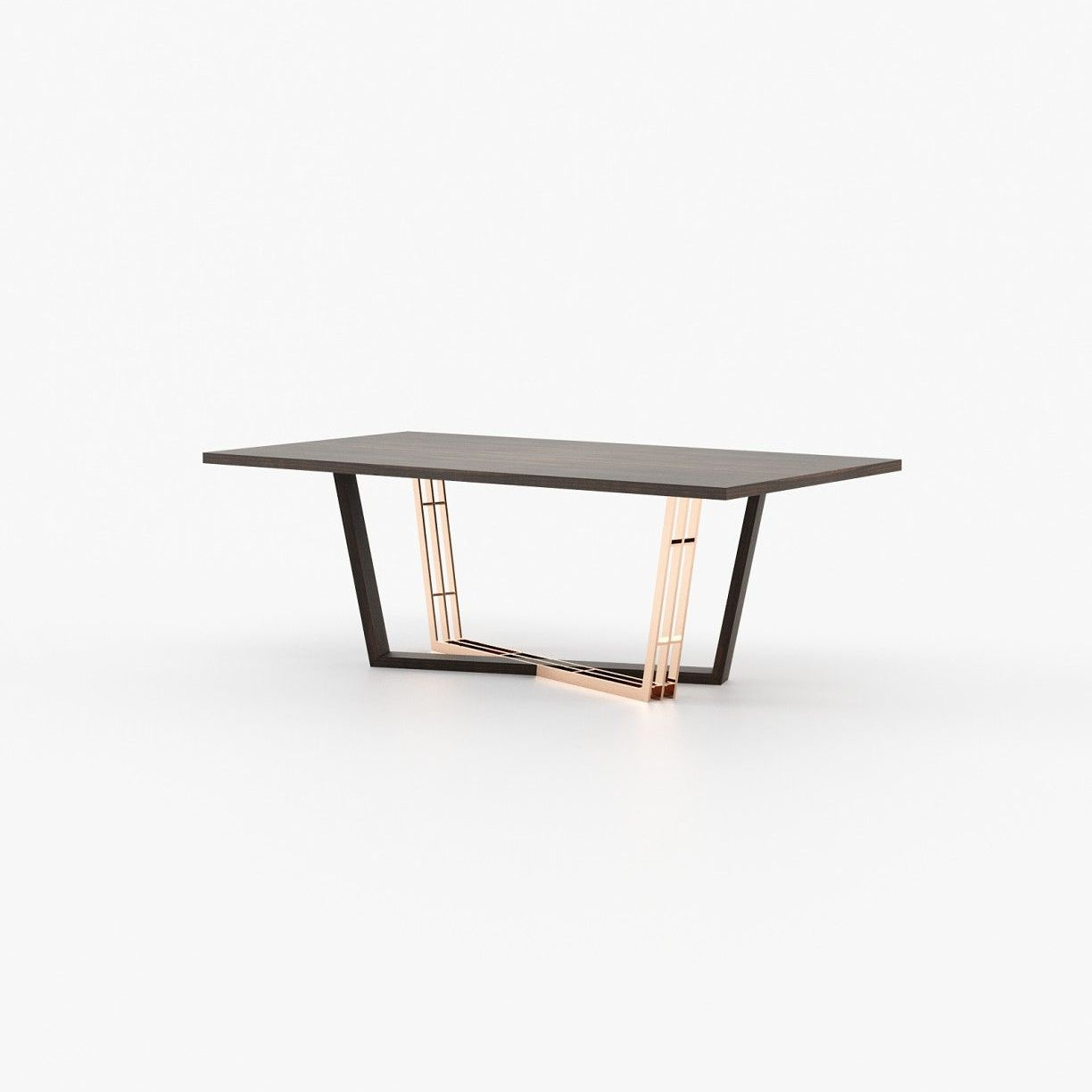 Laskasas ALISON Dining & Bar Table Smoked Eucalyptus Veneer Matte - Araco Interiors