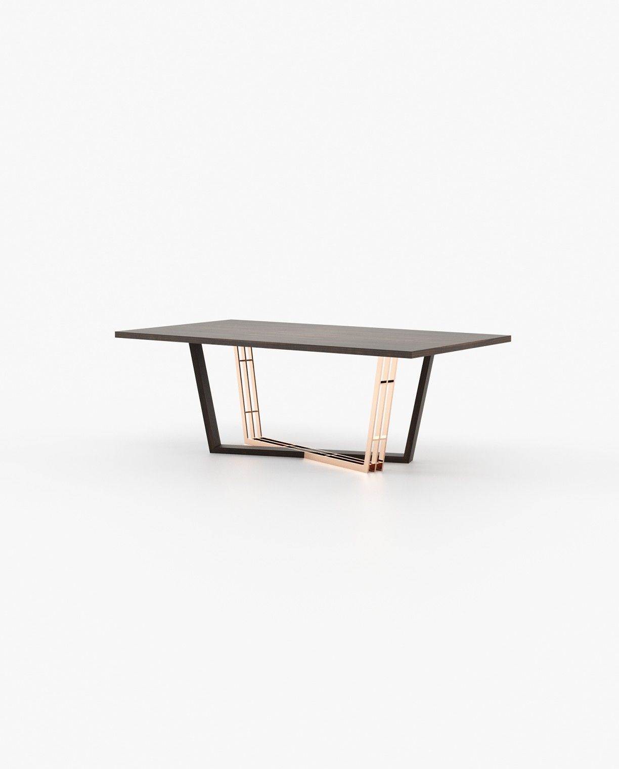 Laskasas ALISON Dining & Bar Table Smoked Eucalyptus Veneer Matte - Araco Interiors
