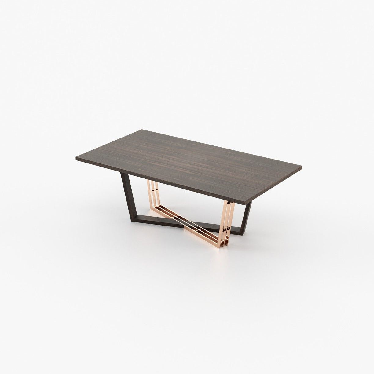 Laskasas ALISON Dining & Bar Table Smoked Eucalyptus Veneer Matte - Araco Interiors