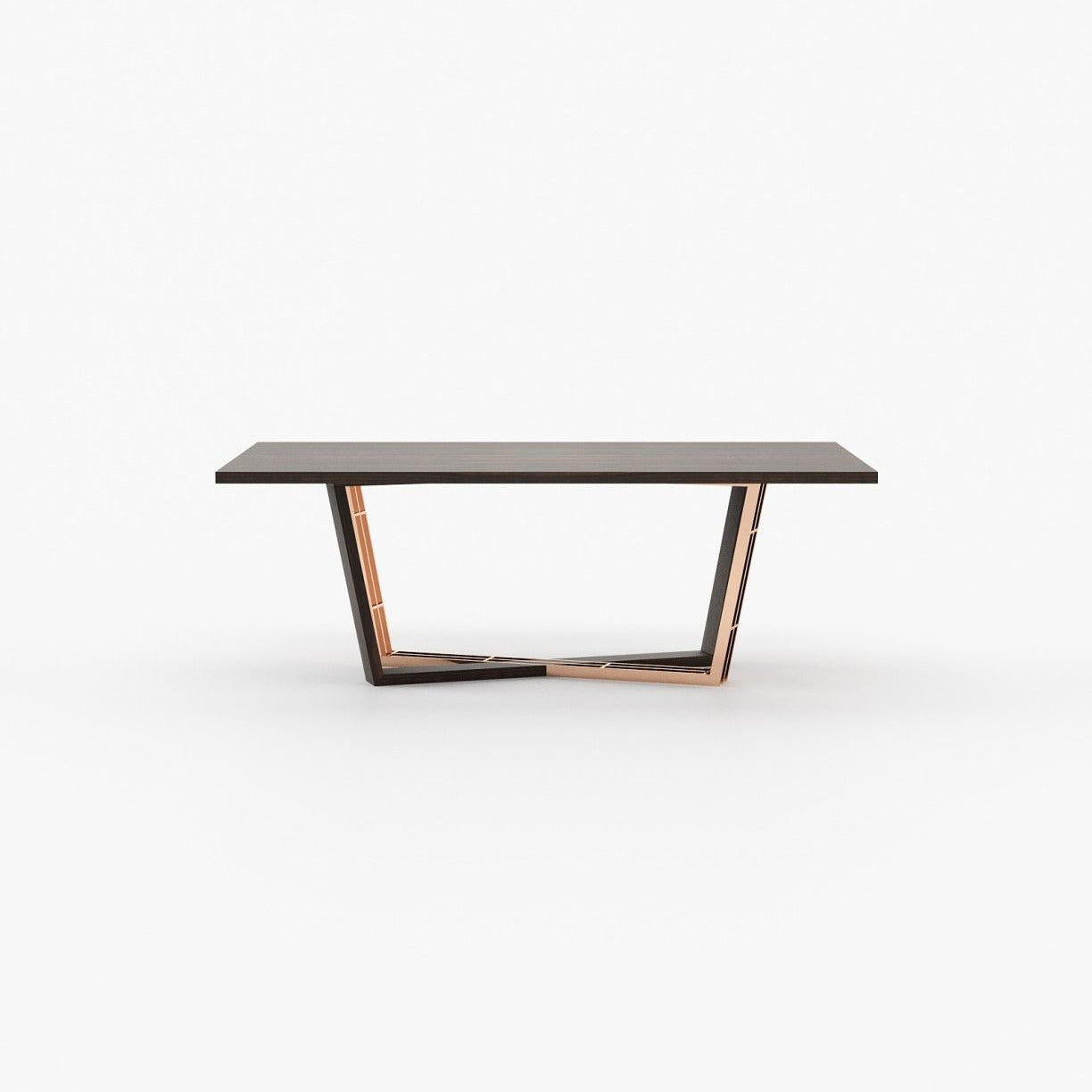 Laskasas ALISON Dining & Bar Table Smoked Eucalyptus Veneer Matte - Araco Interiors