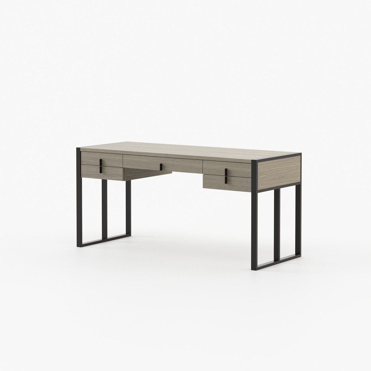 Laskasas ALLIE Desk Aged Oak Veneer Matte - Araco Interiors