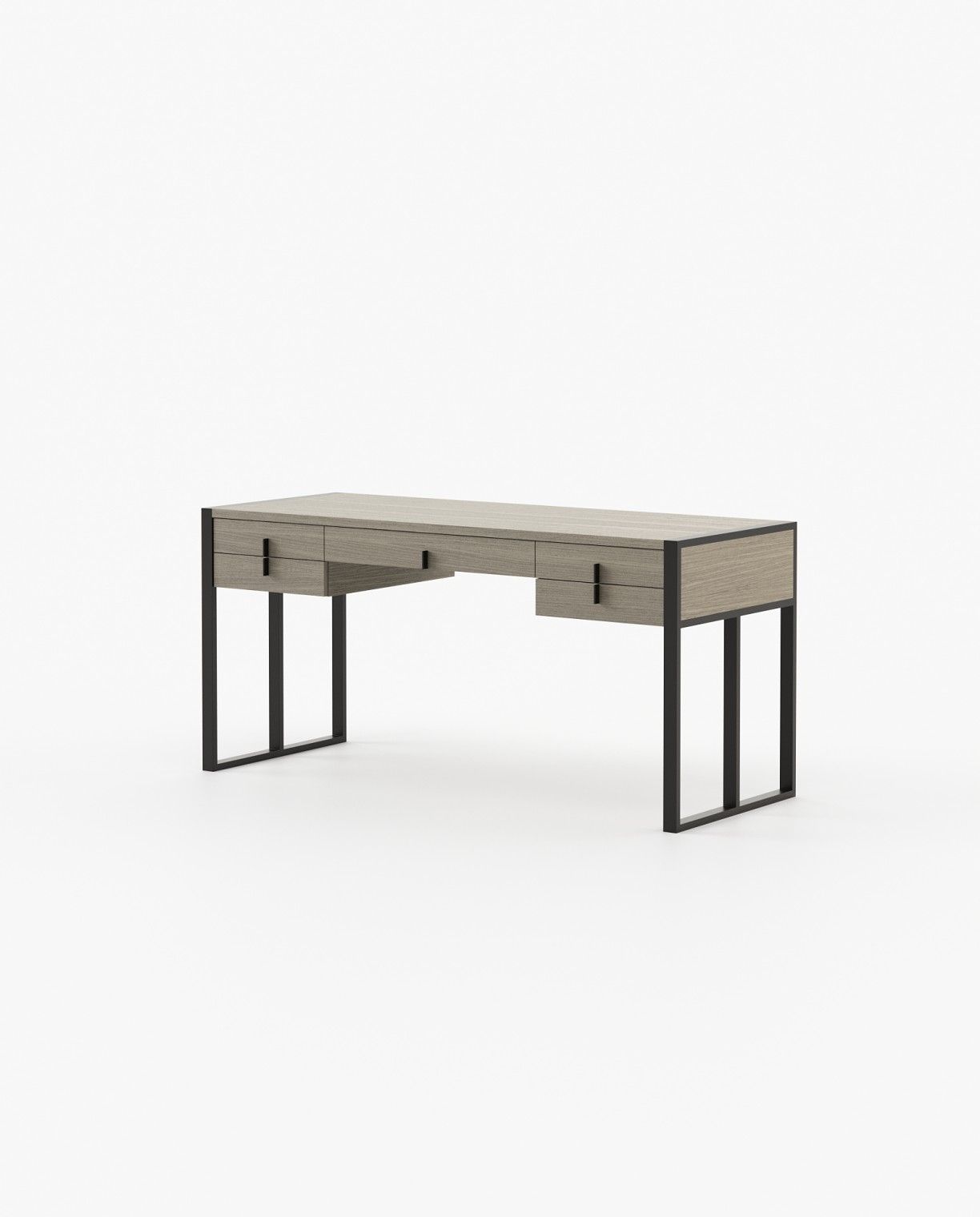 Laskasas ALLIE Desk Aged Oak Veneer Matte - Araco Interiors