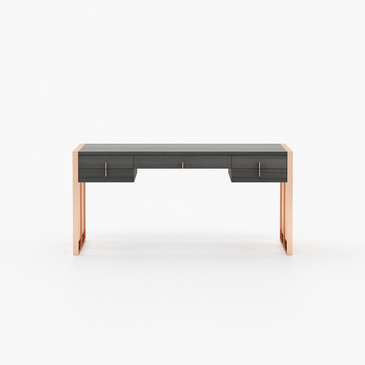 Laskasas ALLIE Desk Grey Eucalyptus Veneer Matte - Araco Interiors