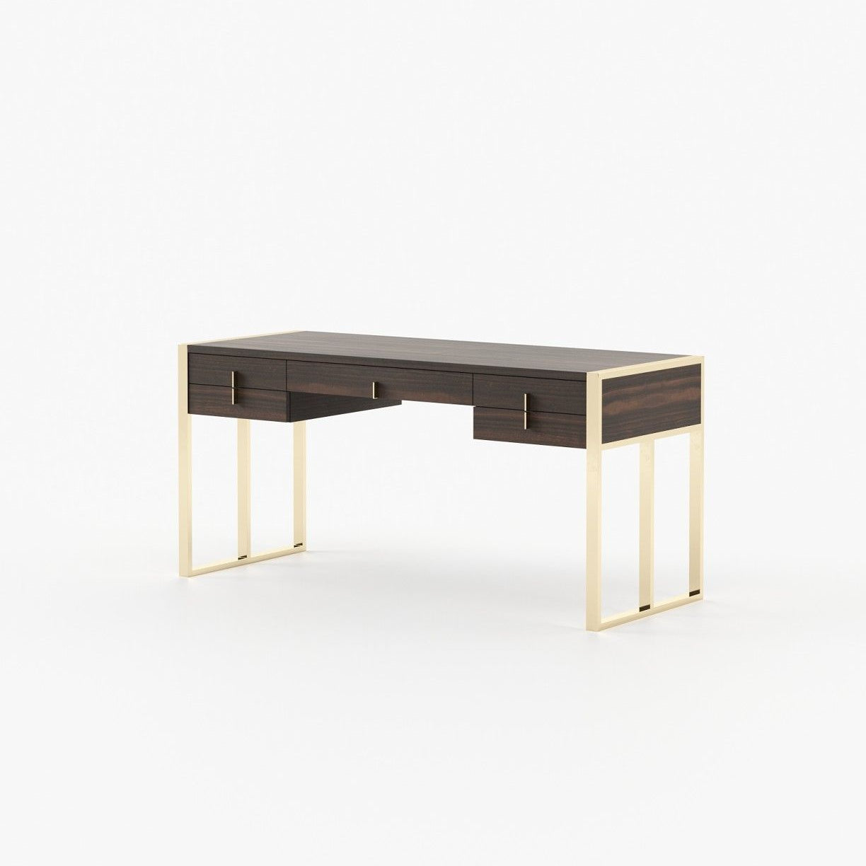 Laskasas ALLIE Desk Smoked Eucalyptus Veneer Matte - Araco Interiors