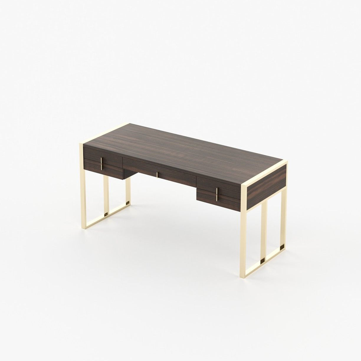 Laskasas ALLIE Desk Smoked Eucalyptus Veneer Matte - Araco Interiors