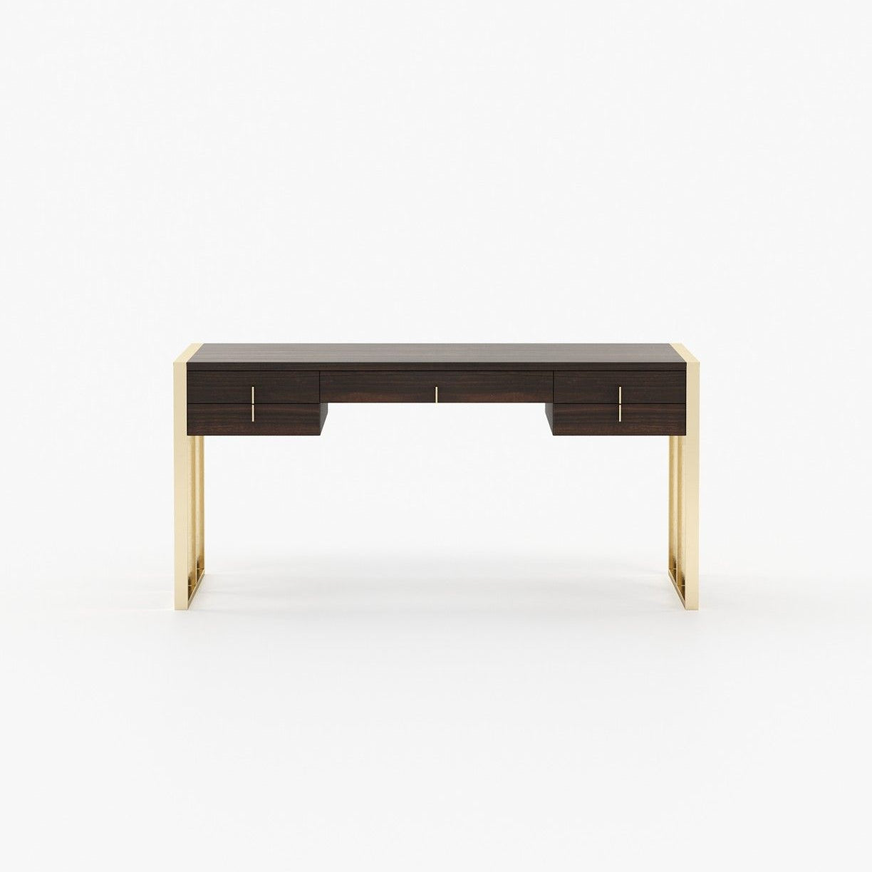 Laskasas ALLIE Desk Smoked Eucalyptus Veneer Matte - Araco Interiors