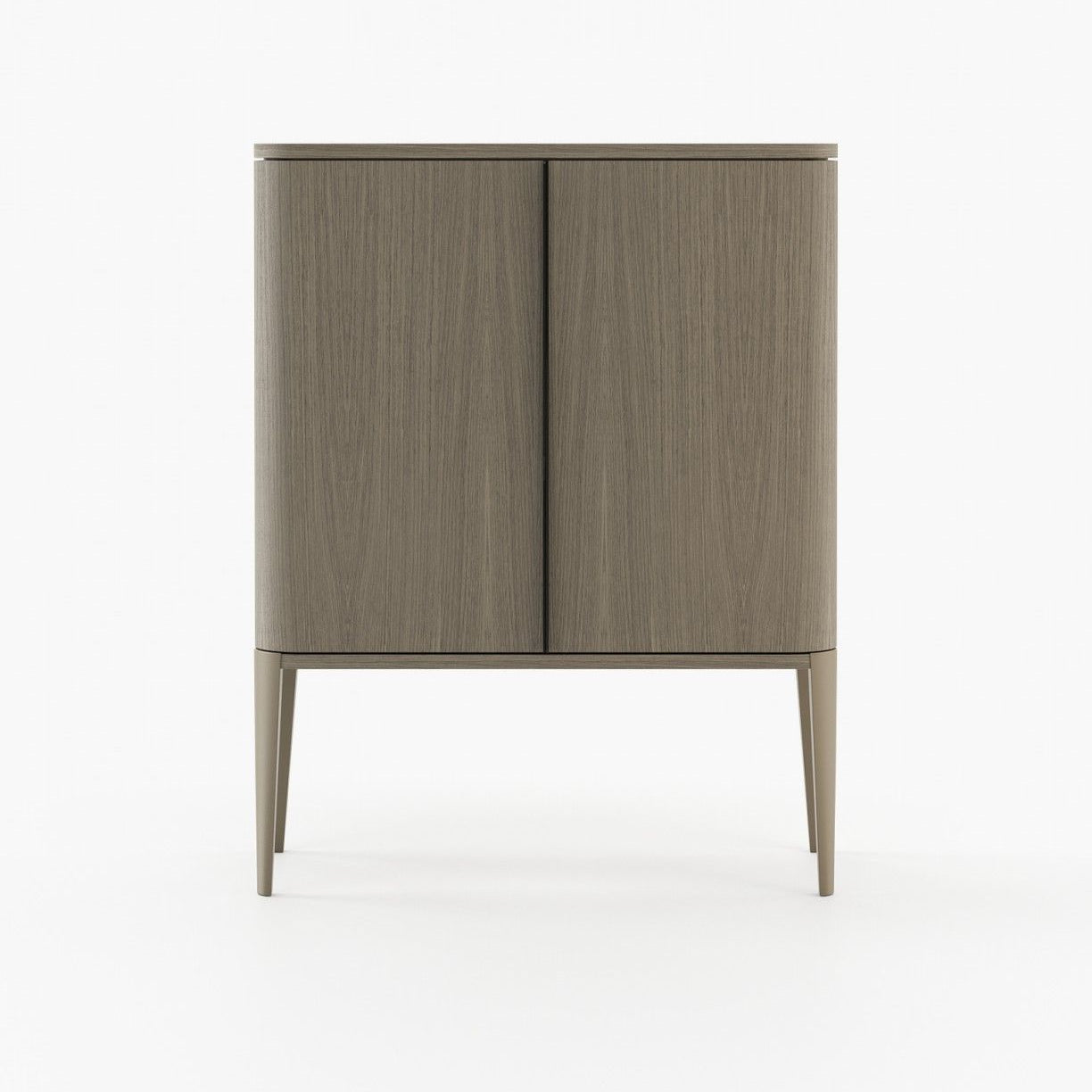 Laskasas ALVAR Bar Cabinet Aged Oak Veneer Matte - Araco Interiors
