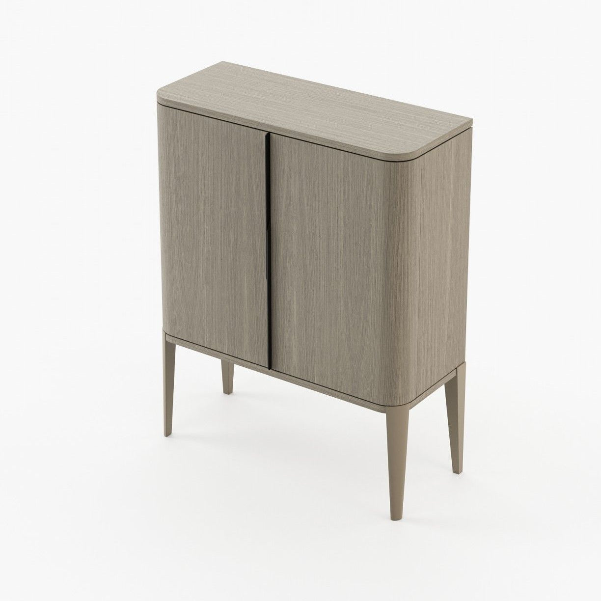 Laskasas ALVAR Bar Cabinet Aged Oak Veneer Matte - Araco Interiors